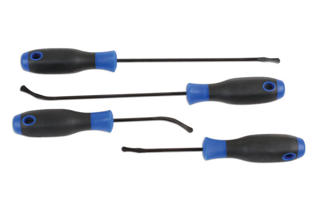 LASER 6729 Chrome Vanadium Hook Puller Set 225 mm 140 mm For Seal Removal