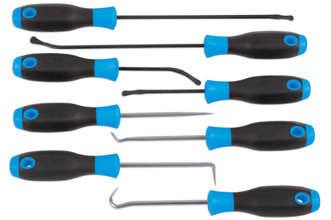 LASER 6730 O Ring Pick & Hook Set 8 Pieces Chrome Vanadium Remover Tools