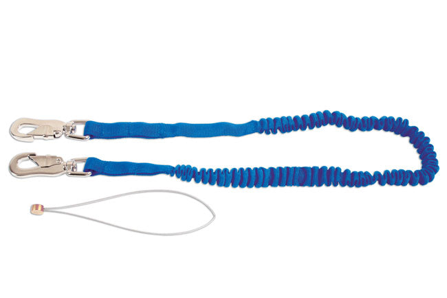 LASER 6876 Safety Tool Lanyard Retractable Wire Single Hook 4.5 kg Capacity