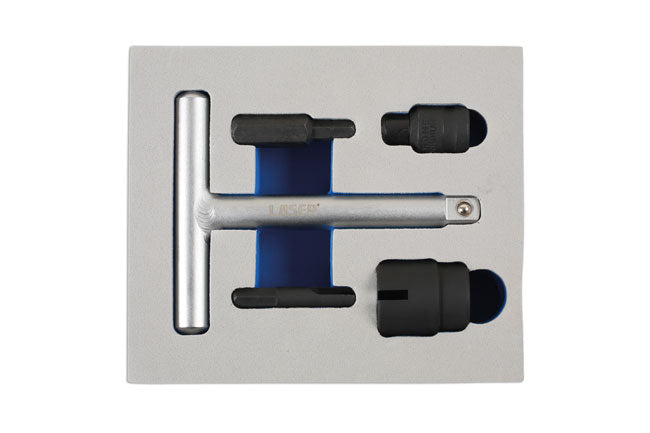 LASER 6928 Oil Pan / Sump Wrench Set 3/8" Inch Drive Plastic Plug Driver Kit