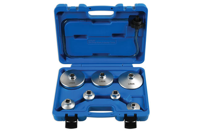 LASER 6932 8Pcs Oil Drain Plug Socket Set Wrench Insert 3/8" Drive Automotive