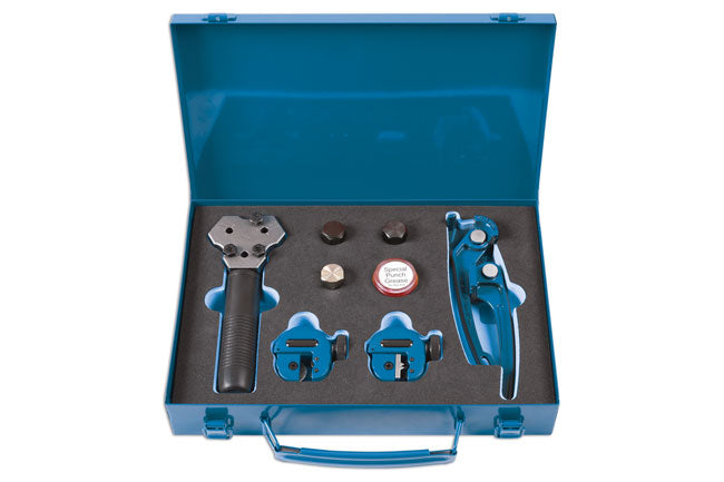 LASER TOOLS 6950 Hand-Held Brake Flaring Tool Set With Heavy Duty Tri-Head