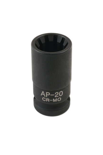 LASER 6985 Brake Caliper Socket Wrench Insert Chrome-Molybdenum Steel Tool