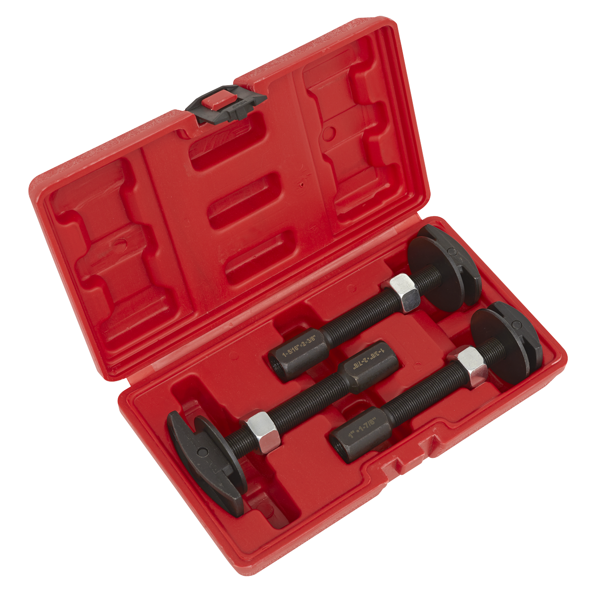 Sealey Axle Bearing Puller Set 3 Pieces Removal Storage Case 20 24 30mm VS7033
