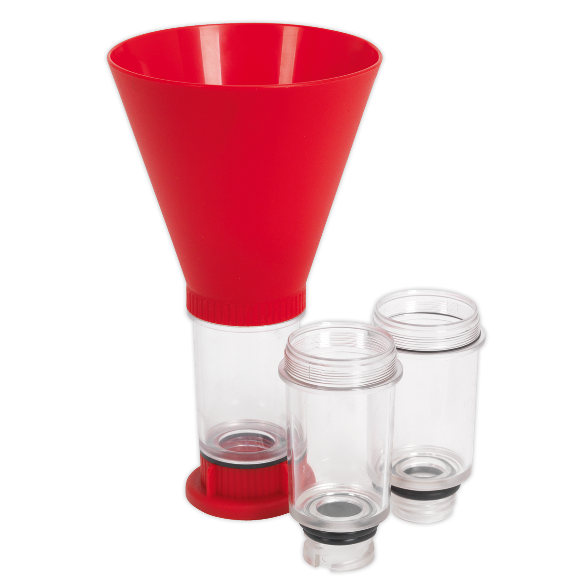Sealey Engine Oil Funnel 4 Piece Set Fits Various Models No Mess & Spills VS7101
