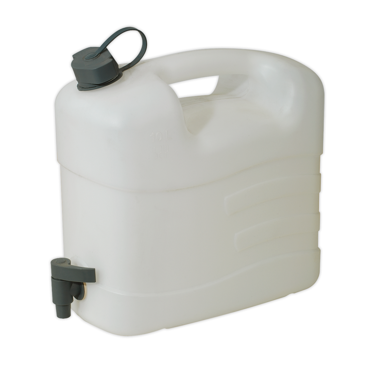 Sealey 10L Polyethylene Fluid Container With Attached Screw Cap & Tap WC10T