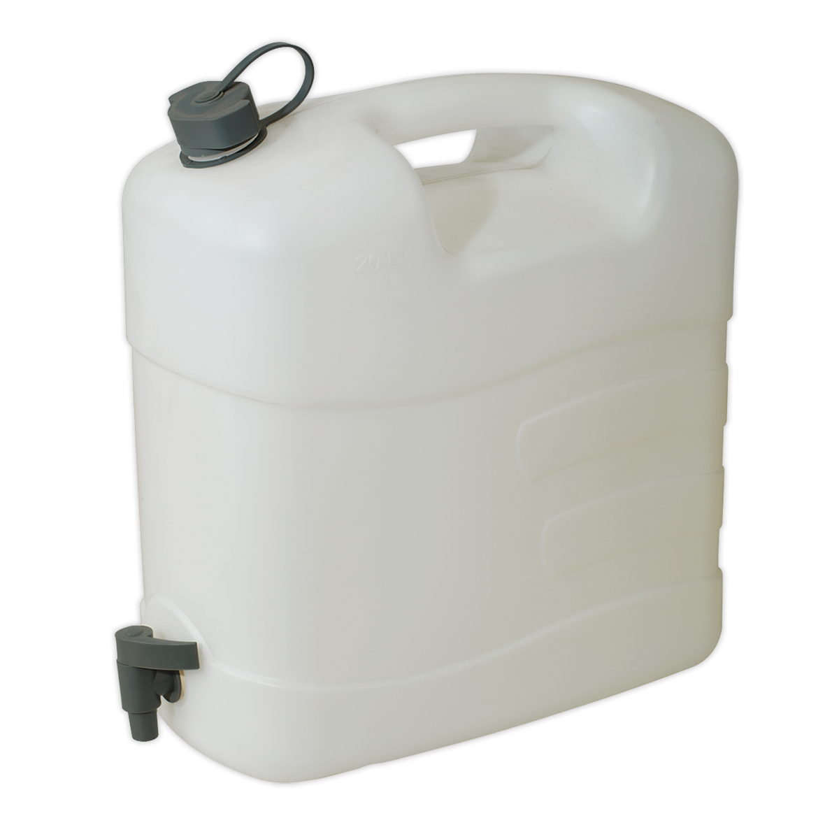 Sealey 20L Polyethylene Fluid Container With Attached Screw Cap & Tap WC20T
