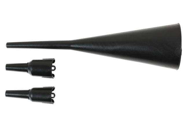 LASER 7074 3 Pieces Funnel Set Slim Line & Clip On Funnels For Auto Use