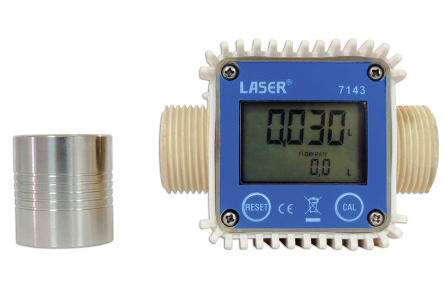 LASER 7143 Digital AdBlue Flow Meter 10-90 L/min 1" BSP Measuring Device