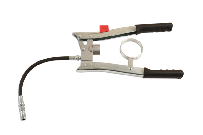 LASER 7215 Double Lever Grease Gun Steel 7500 psi 300 mm Flexi Hose Tool