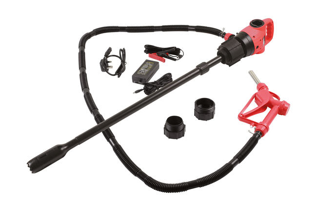 LASER 7230 Electric Drum Pump For Diesel AC/DC Swivel Dispensing Nozzle