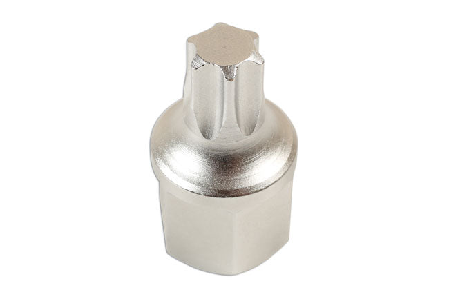 LASER 7234 Stubby T60 Star Socket Bit 1/2" Drive For V-Ribbed Belt Tensioning