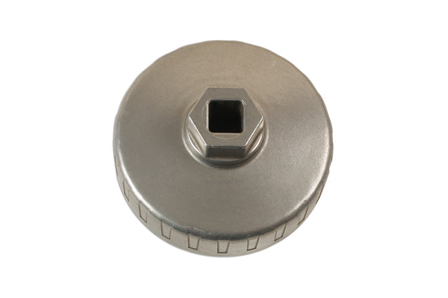 LASER 7259 Cup Style Oil Filter Wrench 84 mm x 15 Flutes Aluminum 1/2" Drive