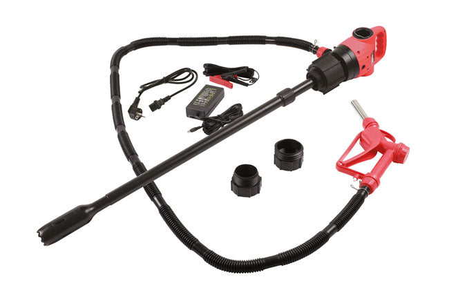 LASER TOOLS 7273 Electric Drum Pump For Diesel AC/DC With Euro Charger 12V
