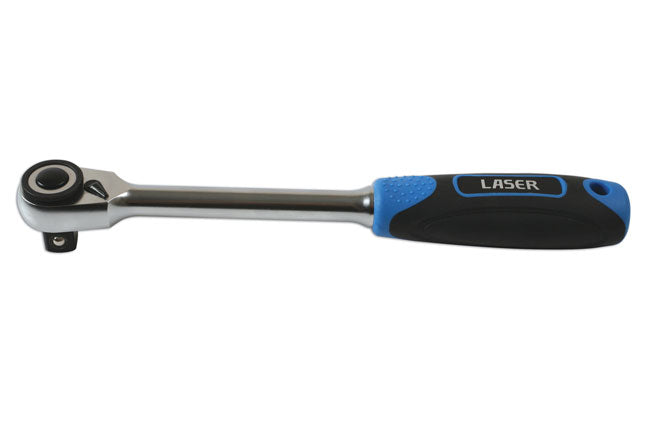 LASER 7290 Reversible Ratchet Cylindrical 1/2" Drive Chrome Vanadium 72 Teeth