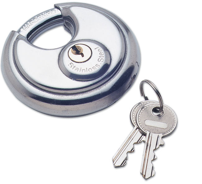 LASER 2123 Stainless Steel Padlock Security Lock 70mm Closed Shackle With 2 Keys