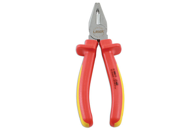 LASER 7483 Combination Pliers 180mm Insulated Steel VDE Certified Handles