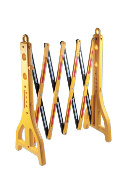 LASER 7490 Plastic Folding Safety Barrier Extendable 24-254cm Reflective