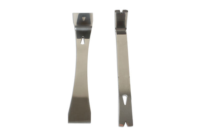 LASER TOOLS 7648 Pry Bar Set 2 Pieces Stainless Steel Automotive Bodywork