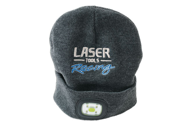 LASER TOOLS 7677 LASER TOOLS Racing Beanie Hat Front/Rear Rechargeable Light
