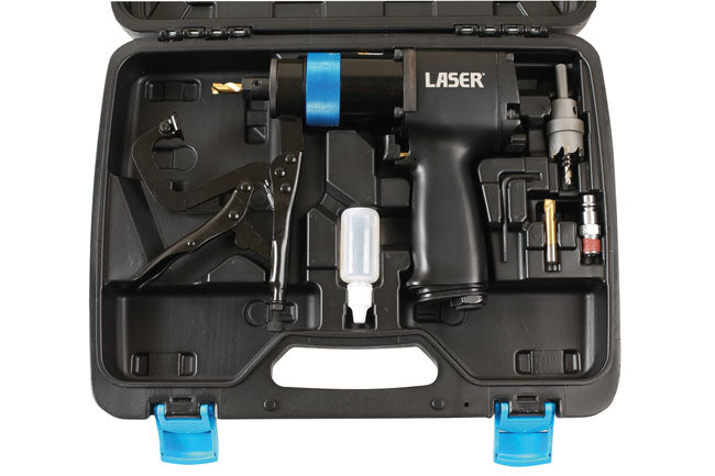 LASER 7682 Multi-Speed Air Spot Weld Drill Tool For Steel Aluminium Panels