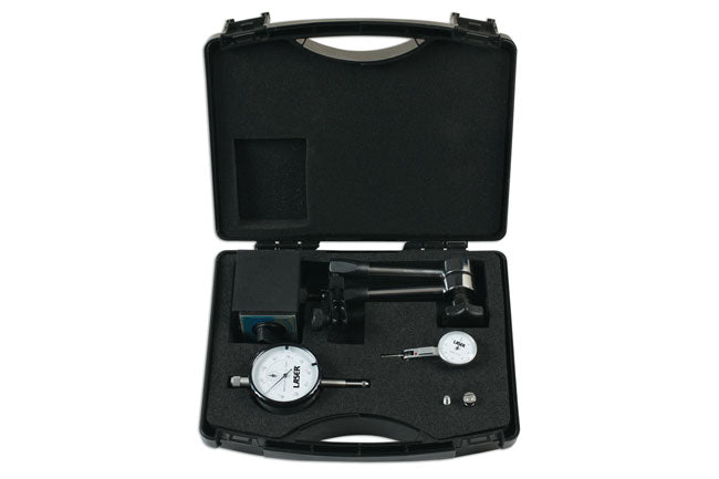 LASER 7687 Magnetic Dial Gauge Holder With Adjustable Arm Precision Measurements