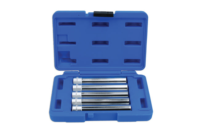 LASER 7823 Extra Deep Socket Set 5 Pieces 3/8" Drive 15mm-19mm 6pt 120mm Long