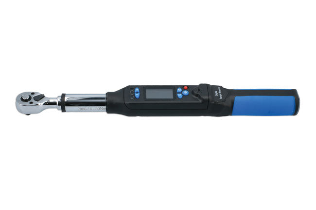 LASER 7906 Digital Torque and Angle Wrench 3/8" Drive 6-30 Nm Steel Tool