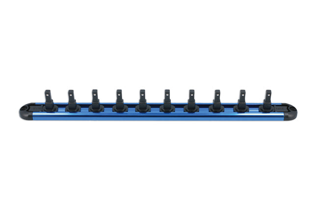 LASER 7922 Insulated Socket Rail 1/4" Inches Drive Anodised Aluminium Organiser