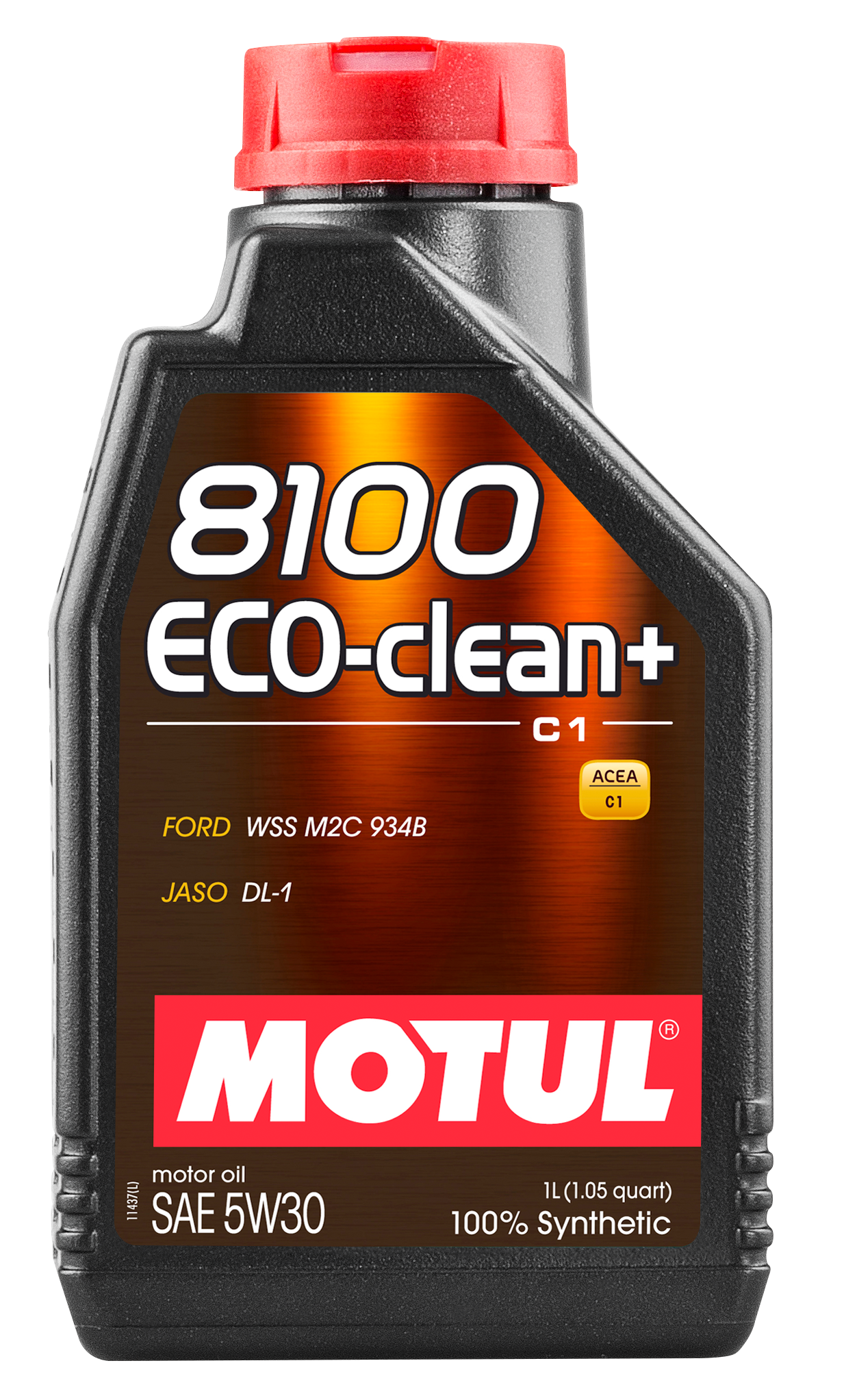 Motul 8100 ECO-CLEAN+ 5W30 1 Liter Auto Oil Lubricant 5W-30 Fully Synthetic