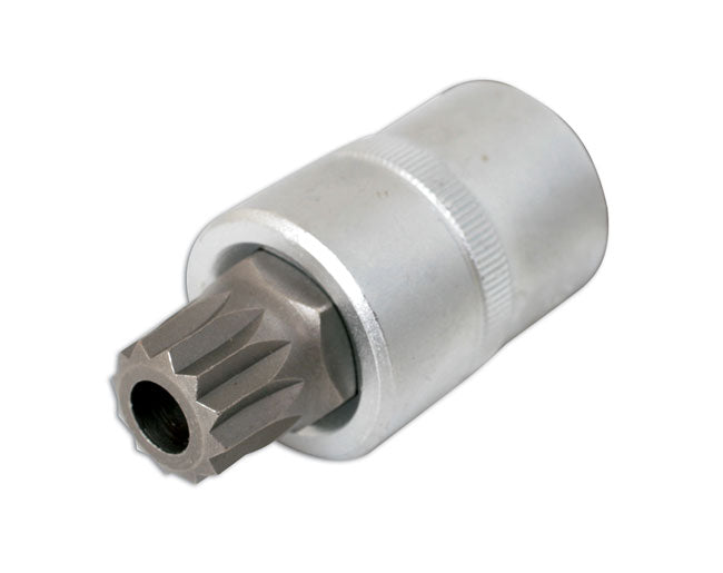 LASER 2493 Screwdriver M16 Tamperproof Male Spline Bit 1/2" Drive CRV Steel