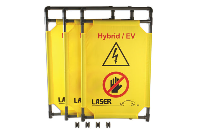 LASER 8000 Hybrid EV Safety Barrier Plastic High Visibility Workshop Tape