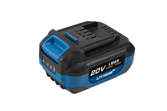 LASER 8007 20V 4.0Ah Li-ion Battery For LASER Cordless Tools LED Power Gauge