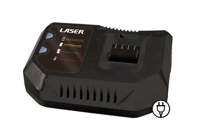 LASER 8009 230V Mains 4A Battery Charger Euro 2-Pin Plug LED Diagnostic Protect
