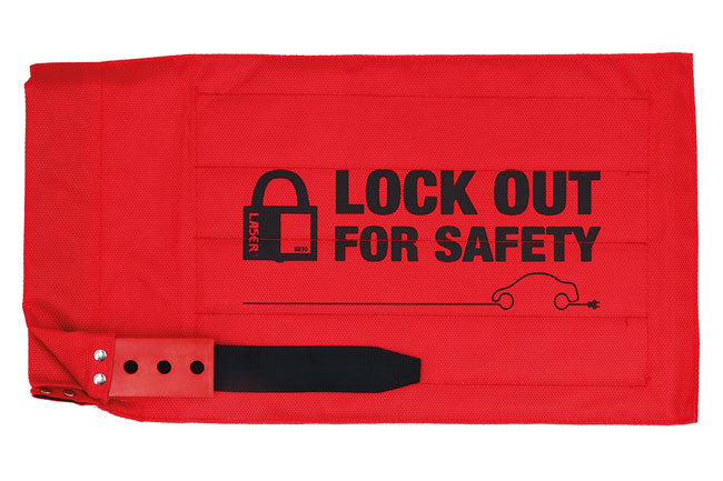 LASER 8030 High Visibility Lockout Bag 440x245mm Wear-Resistant With PVC Inner