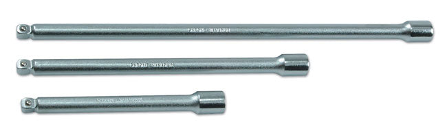 LASER 2581 1/4" Drive Wobble Extension Bar Kit Chrome Vanadium Steel 3 Piece