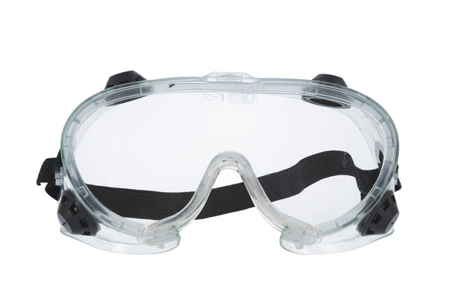 LASER 8042 Anti Fog Safety Goggles With Side Vent Elastic Strap EN166 Cert