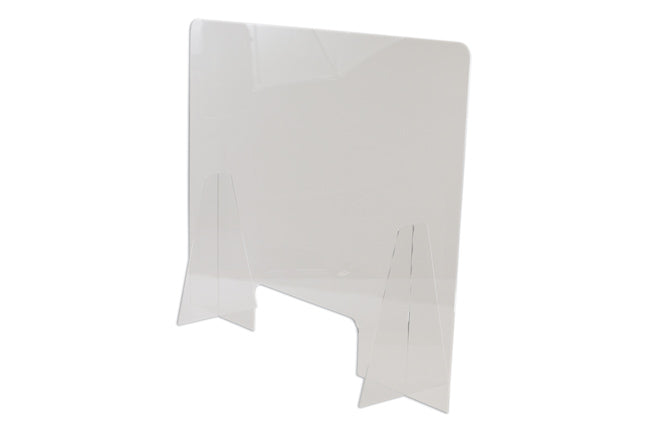 LASER 8059 Acrylic Sneeze Screen 750x600mm Free-Standing Protective Barrier