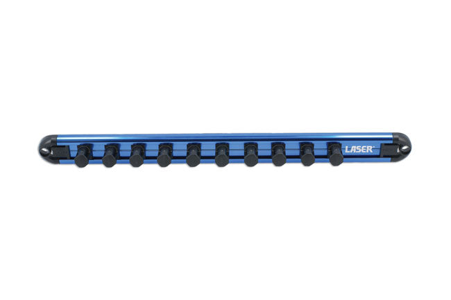 LASER 8088 Magnetic Socket Rail 1/2" Inch Drive 45 Degree Quick Lock Aluminium