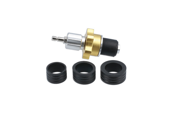 LASER 8106 Universal Radiator Pressure Test Kit 4pc Expandable Rubber Adapters
