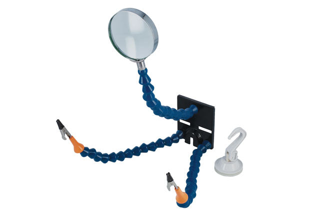 LASER 8252 Soldering Stand Helping Hand With Magnifying Glass & Flexible Arms
