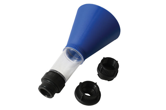 LASER 8301 Oil Funnel Set 125mm Diameter 220mm Height Clear Chamber Fits VAG