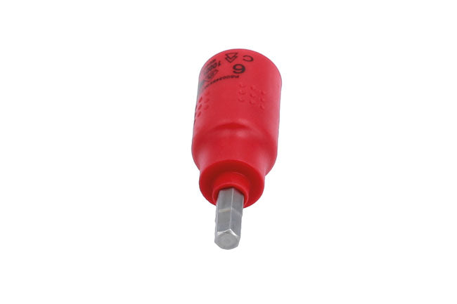 LASER 8306 Insulated Hex Socket Bit 6mm Chrome Vanadium Steel 3/8" Drive