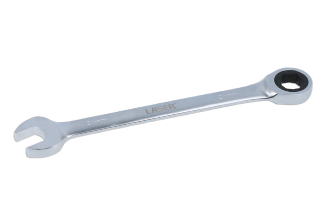 LASER 8312 Ratchet Ring Spanner 21mm Spanner Size Chrome Vanadium Steel