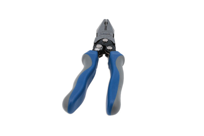 LASER 8327 Combination Pliers High Leverage 225mm Chrome Molybdenum Steel