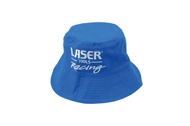 LASER 8329 LTR Racing Bucket Hat Reversible Blue White Cotton Polyester Unisex