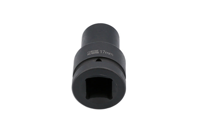 LASER 8407 Budd Wheel Nut Socket 1" Inch Drive 17 mm Chrome Molybdenum Tool