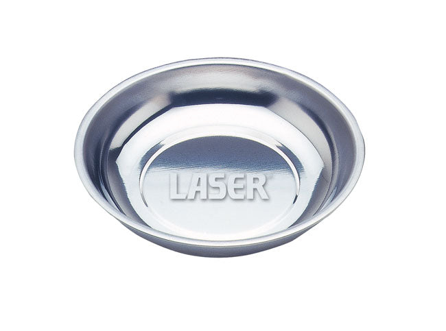 LASER 2908 Parts Tray Magnetic 150mm Diameter 20mm Deep Polished Stainless Steel