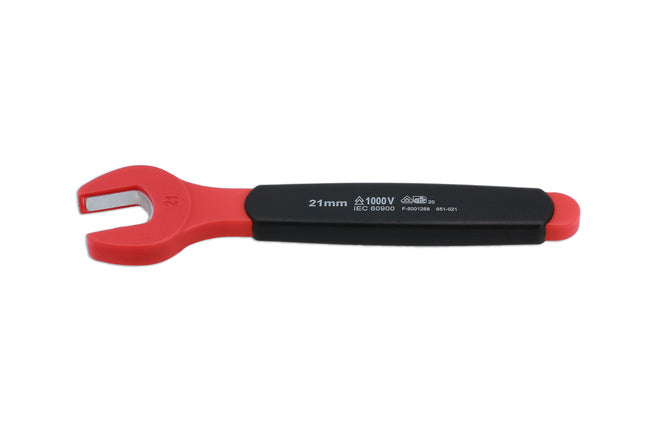 LASER 8553 Insulated Open Ended Spanner 21mm 1000V VDE GS Safety Electrical Tool
