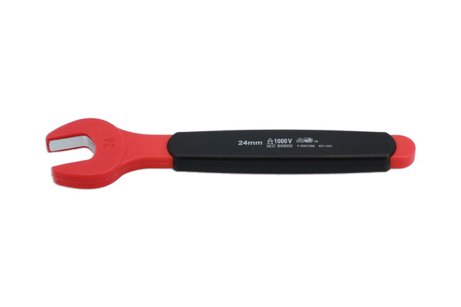 LASER 8556 Insulated Open Ended Spanner 24 mm 1000V VDE GS Certified Tool